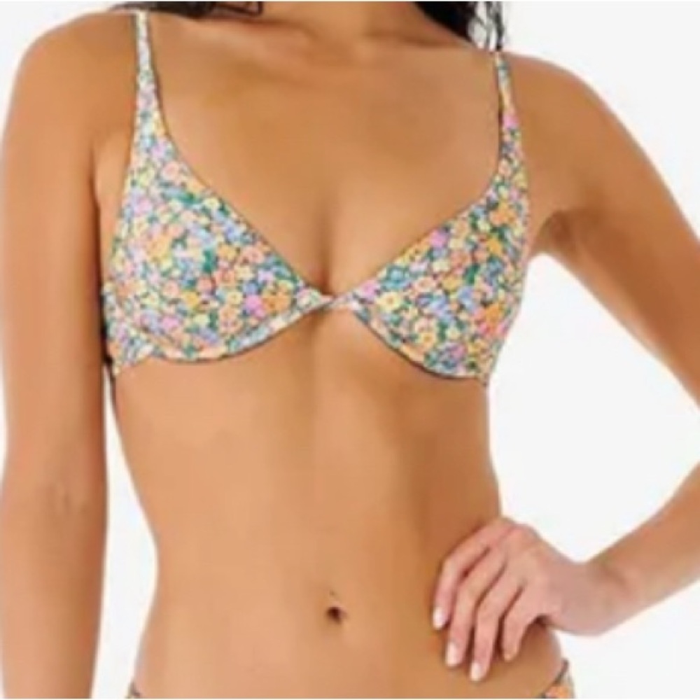 NWOT NEVER-WORN Rip Curl Floral D-DD Cup Bra Bikini Size L